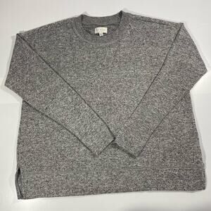 Lucky Brand Pull Over Sweater Long Sleeve Gray Size Medium‎